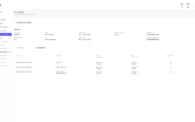 SYNQ Call report – call ID page - recordings 911 & Healthcare Call Recording